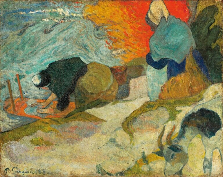 Les Lavandières à Arles – Paul Gauguin Paul Gauguin