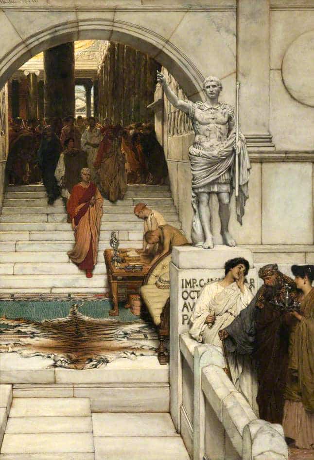 Une audience chez Agrippa – Lawrence Alma-Tadema Lawrence Alma-Tadema