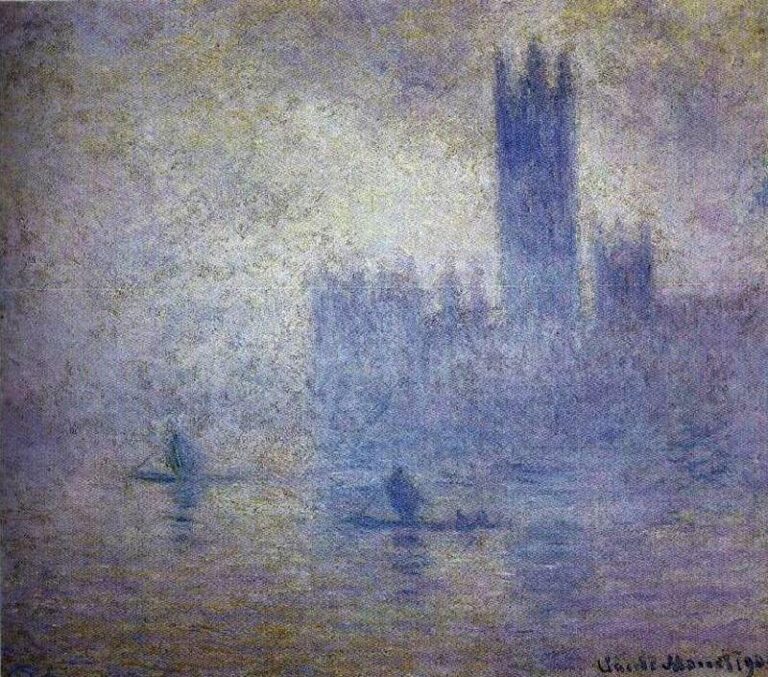 Le Parlement, effet de Brouillard (W 1611) – Claude Monet Claude Monet