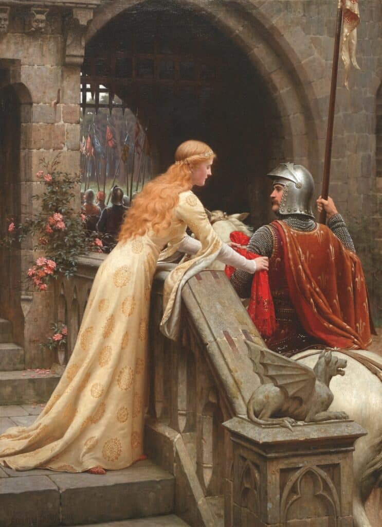 Dieu te protège, 1900 – Edmund Leighton Edmund Leighton