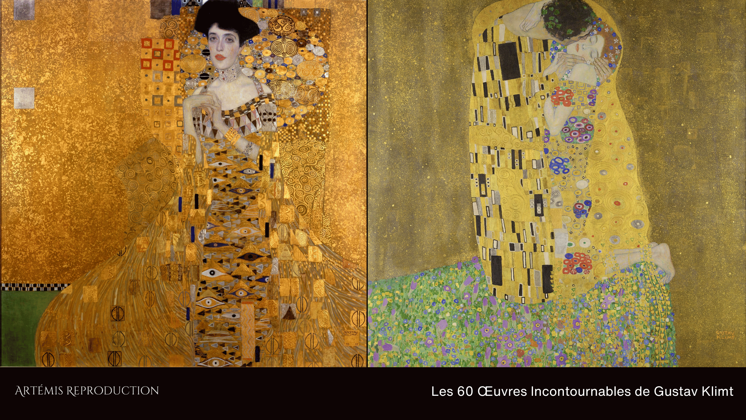 Les 60 tableaux Incontournables de Gustav Klimt