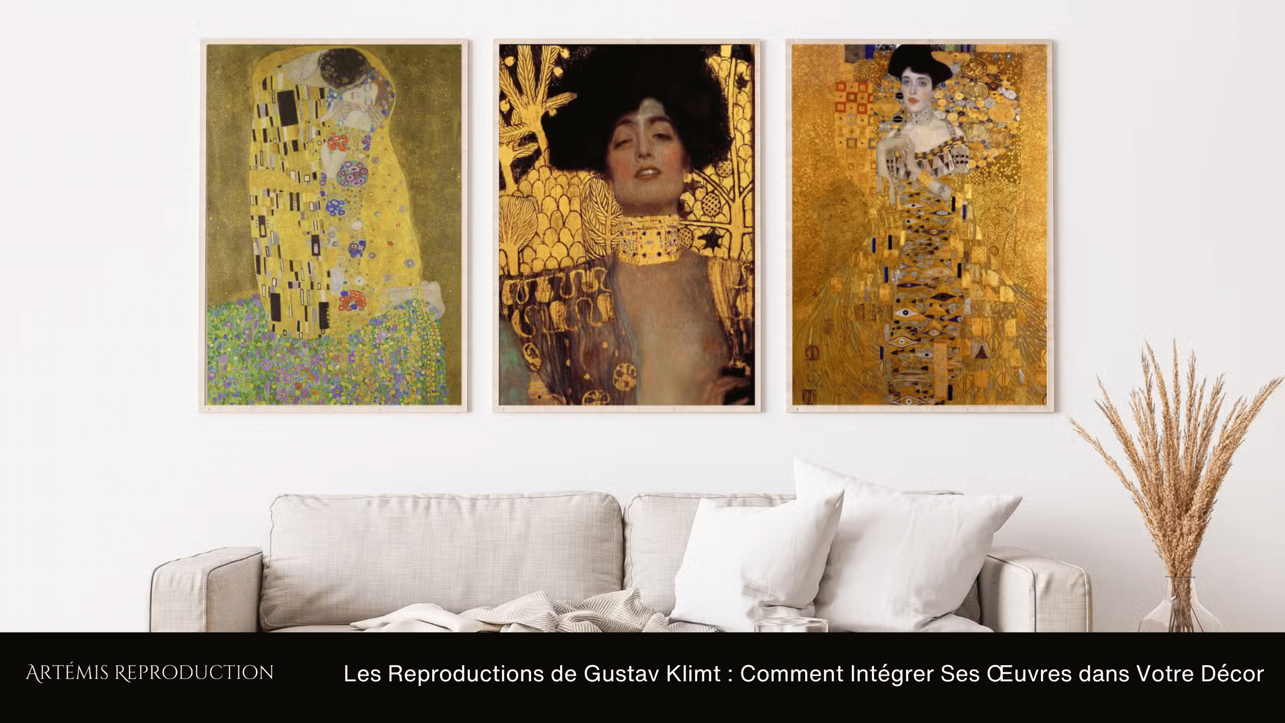 Comment Intégrer les Tableaux de Gustav Klimt dans Votre Décor