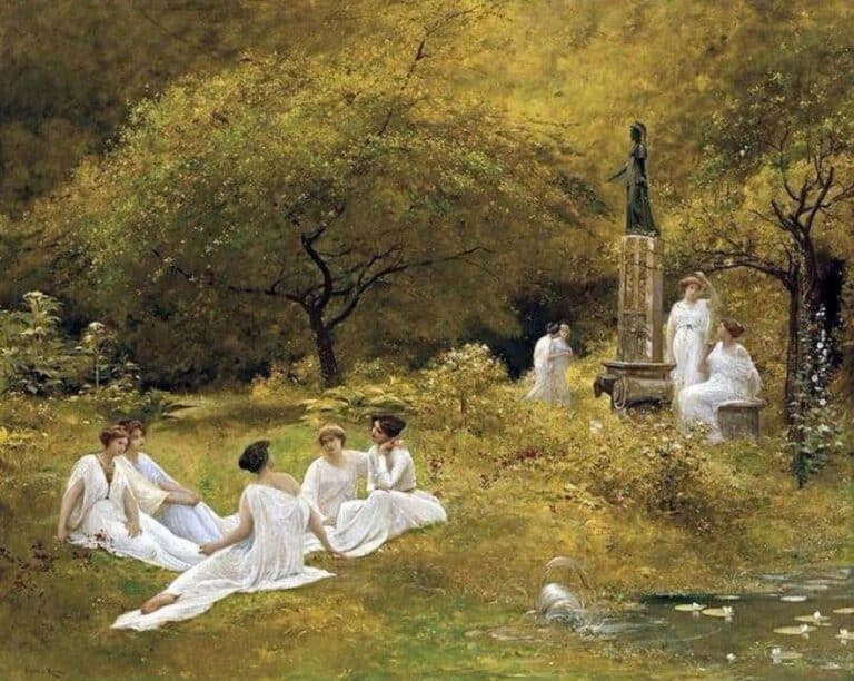 Le jardin des muses – Lionel Royer Lionel Royer