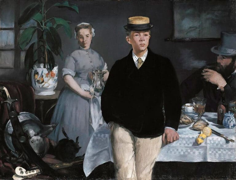 Le Déjeuner dans l’atelier – Edouard Manet Édouard Manet