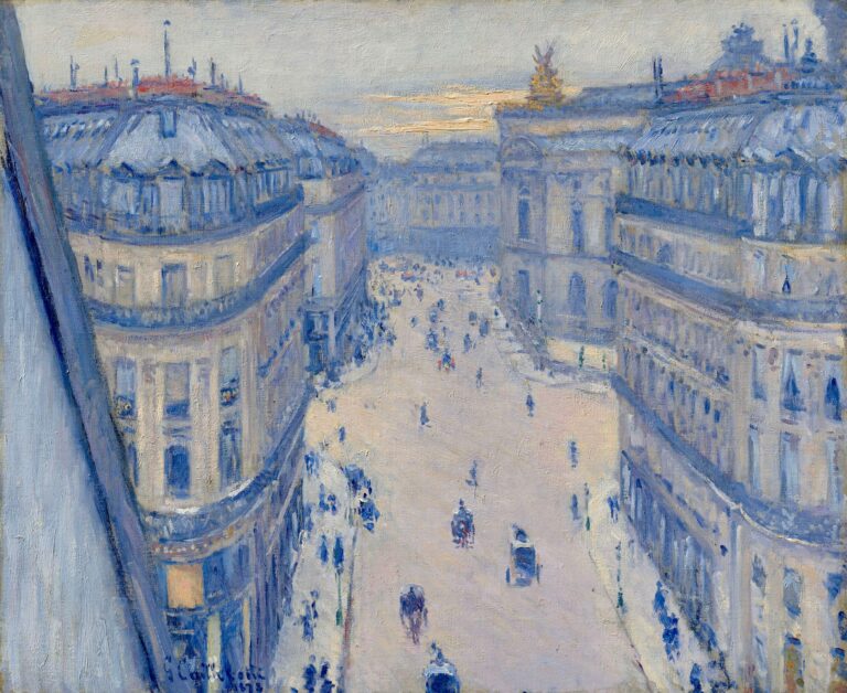 La rue Halévy vue du sixième étage – Caillebotte Gustave Caillebotte