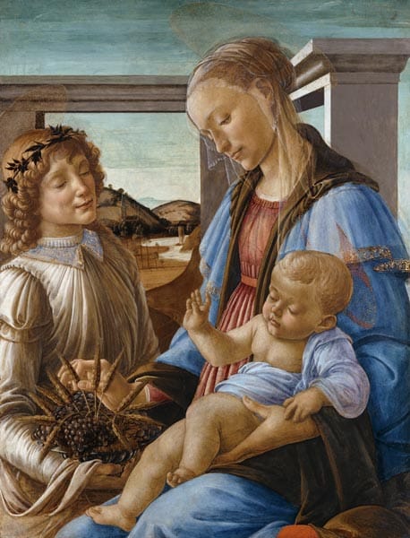 Madone et enfant avec ange (Madonna dell’Eucarestia) – Sandro Botticelli Sandro Botticelli