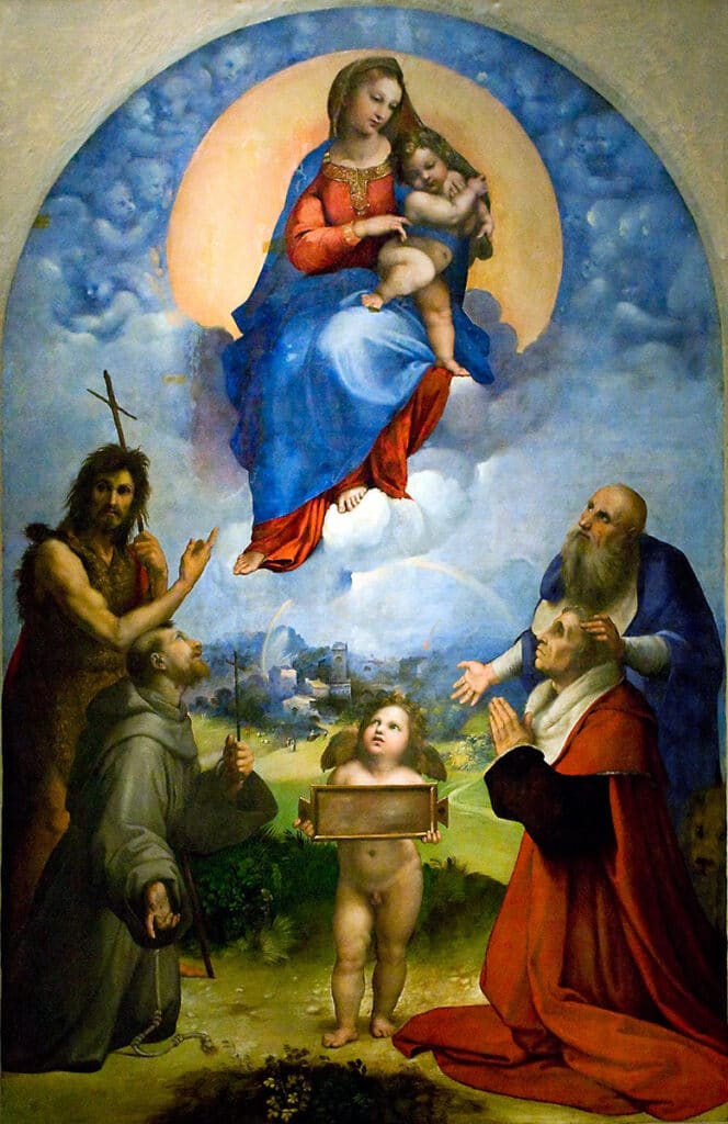 La Vierge de Foligno – Raphaël (peintre) Raffaello Sanzio