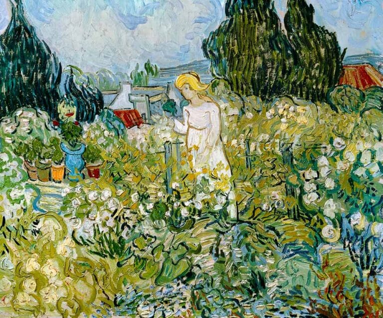 Marguerite Gachet dans leur jardin – Van Gogh Vincent Van Gogh