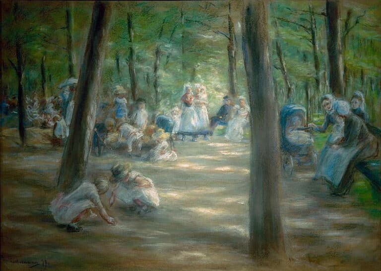 Aire de jeux pour enfants dans le Tiergarten de Berlin – Max Liebermann Max Liebermann