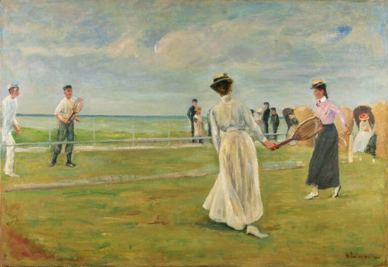 Match de tennis au bord de la mer – Max Liebermann Max Liebermann