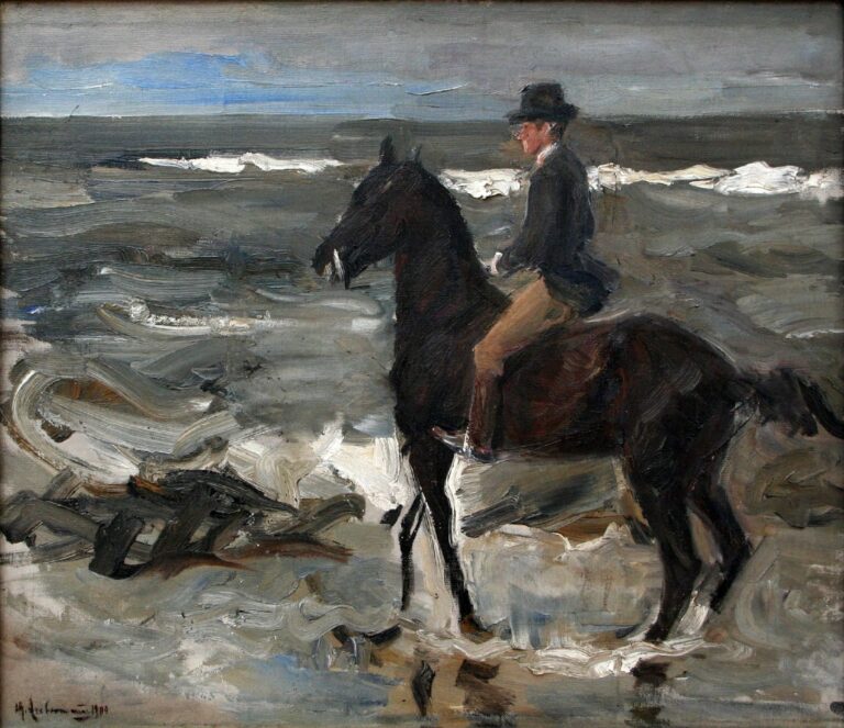 Cavalier sur la plage – Max Liebermann Max Liebermann