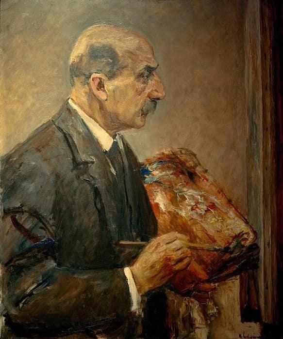 Autoportrait avec palette – Max Liebermann Max Liebermann