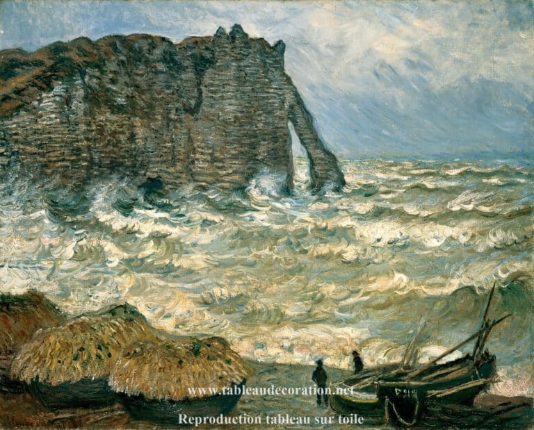 Mer agitée à Étretat – Claude Monet Claude Monet