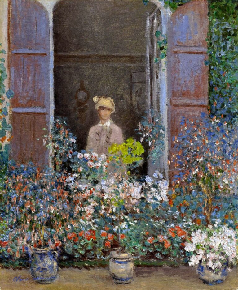 Camille Monet à sa fenêtre, Argenteuil – Claude Monet Claude Monet