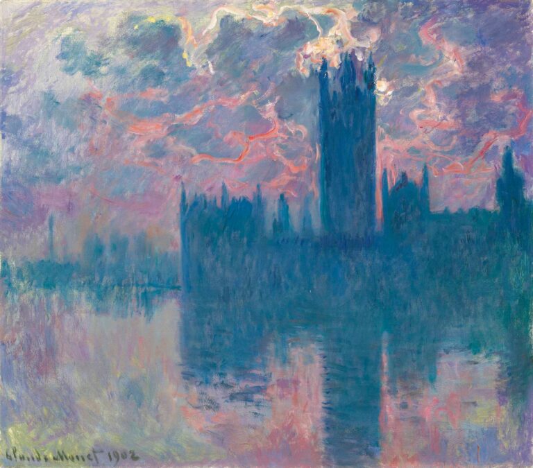 Le Parlement, soleil couchant (W1603) – Claude Monet Claude Monet