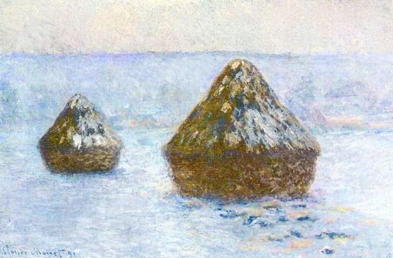 Les Meules, hiver de Claude Monet Claude Monet