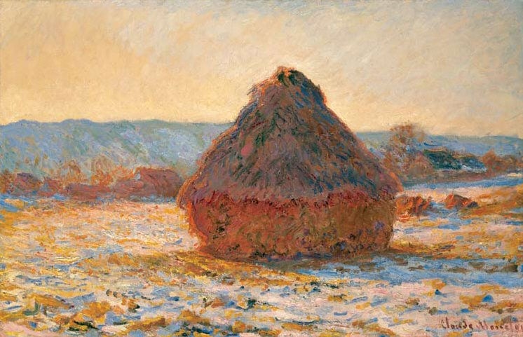 Meule, effet de neige, soleil – Claude Monet Claude Monet