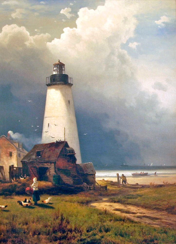 Phare de Sandy Hook – Edward Moran Edward Moran