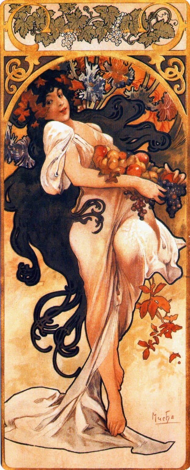 Les saisons : Automne – Mucha Alphonse Mucha