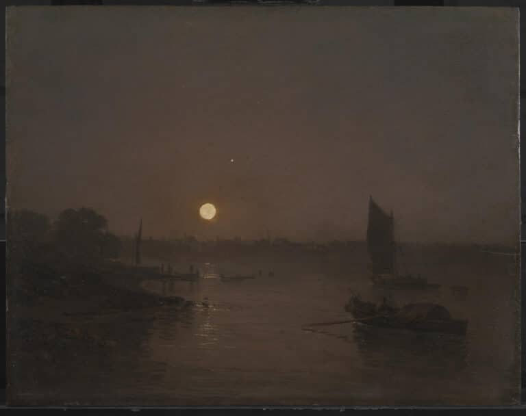 Clair de lune une étude à Millbank – William Turner William Turner