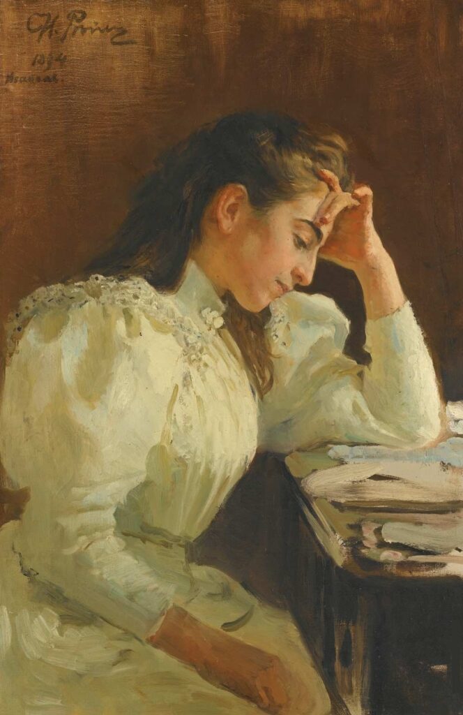 Portrait d’une femme napolitaine – Ilya Repin Ilya Repin
