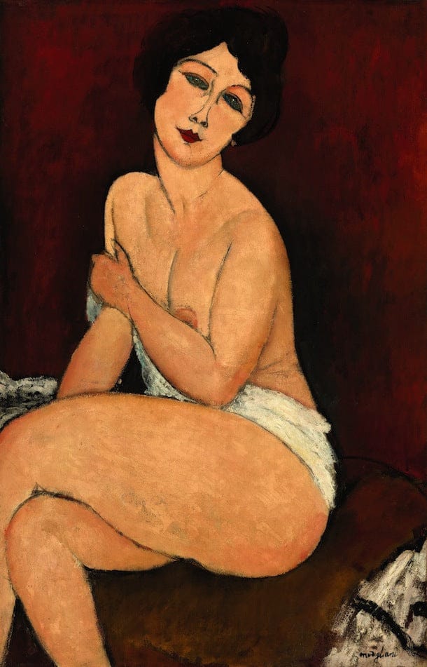 Nu assis sur un divan – Amedeo Modigliani Amedeo Modigliani