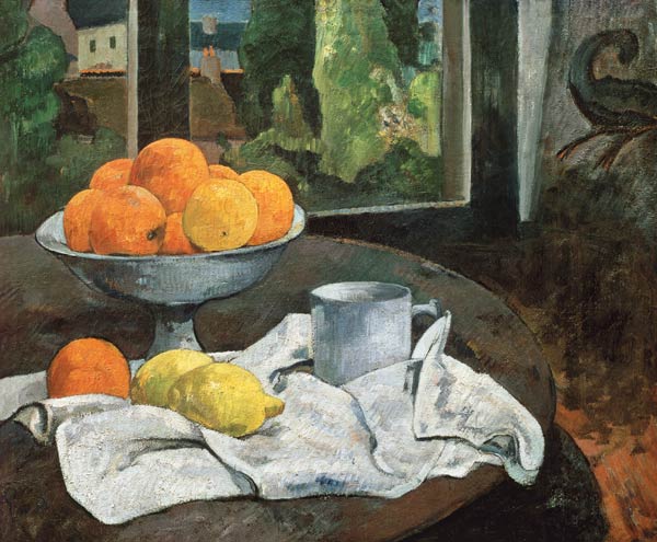 Oranges et citrons avec vue – Paul Gauguin Paul Gauguin