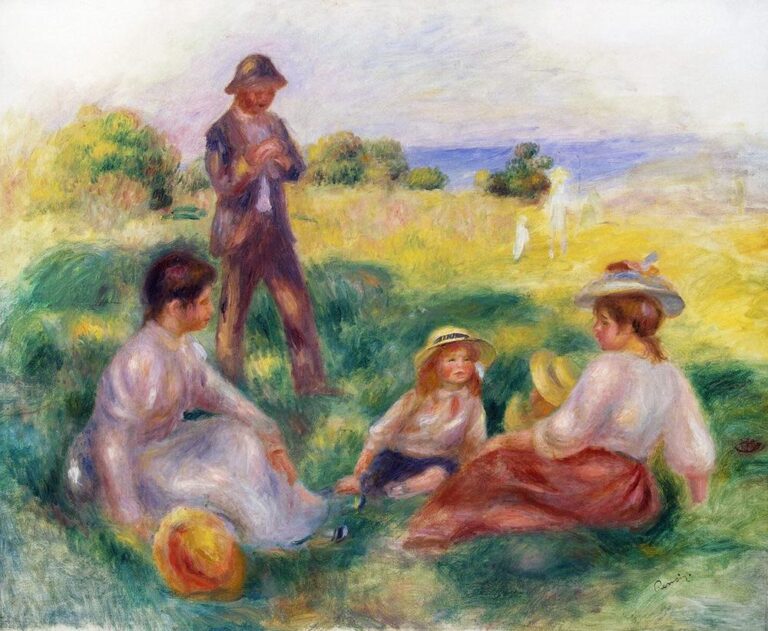 Fête à la campagne à Berneval – Pierre-Auguste Renoir Pierre-Auguste Renoir