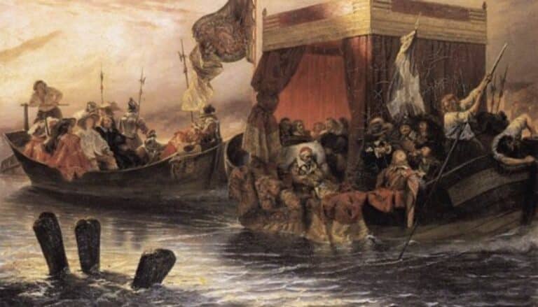 La barge du cardinal de Richelieu sur le Rhône – Paul Delaroche Paul Delaroche