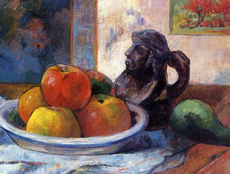 Nature morte avec des pommes, une poire et une cruche – Paul Gauguin Paul Gauguin