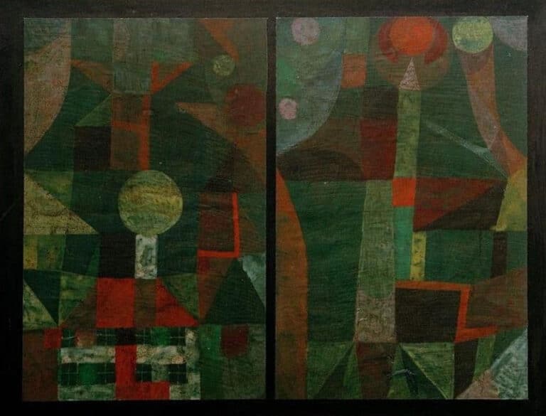 Paysage en vert avec du rouge – Paul Klee Paul Klee