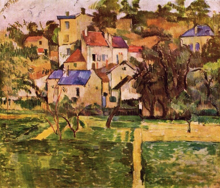 L’Hermitage at Pontoise – Camille Pissarro Camille Pissarro