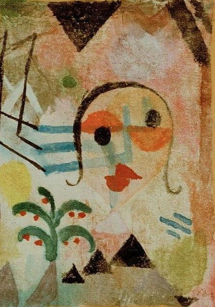 Portrait d’une personne aux cheveux longs, 1917 – Paul Klee Paul Klee