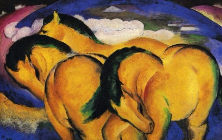 Petits chevaux jaunes – Franz Marc Franz Marc