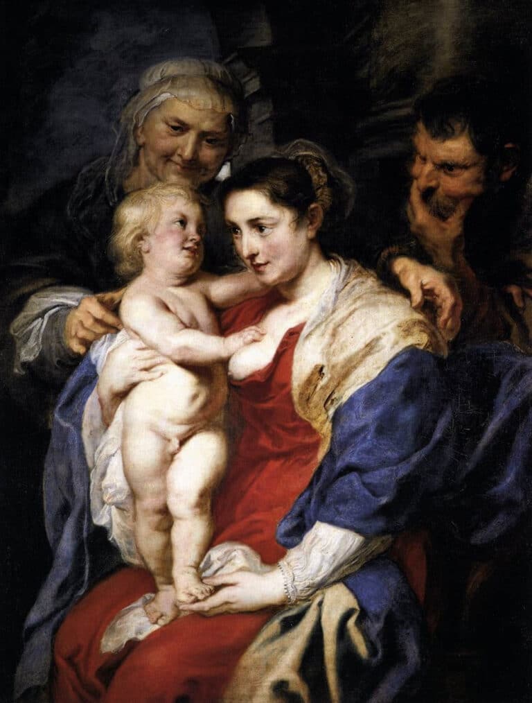 La Sainte Famille avec Sainte Anne – Peter Paul Rubens Peter Paul Rubens