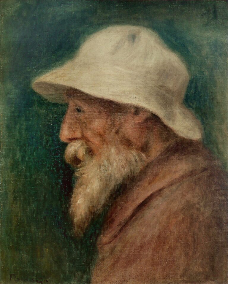 Autoportrait au chapeau blanc – Pierre-Auguste Renoir Pierre-Auguste Renoir