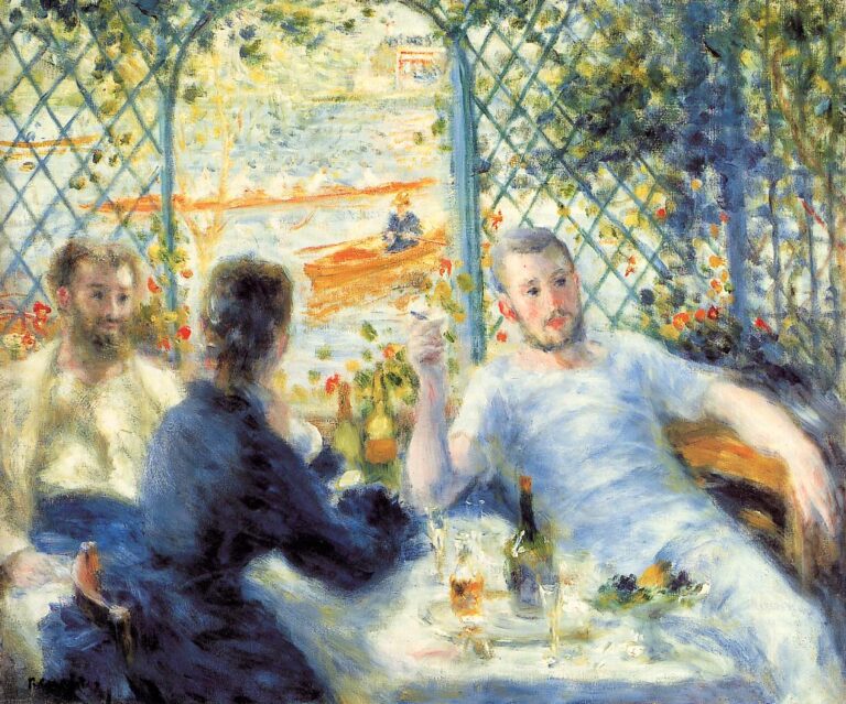 Canotiers, Déjeuner au bord de la rivière – Pierre-Auguste Renoir Pierre-Auguste Renoir