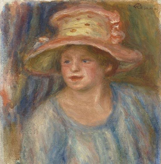 Femme avec un chapeau, vers 1915 – Pierre-Auguste Renoir Pierre-Auguste Renoir