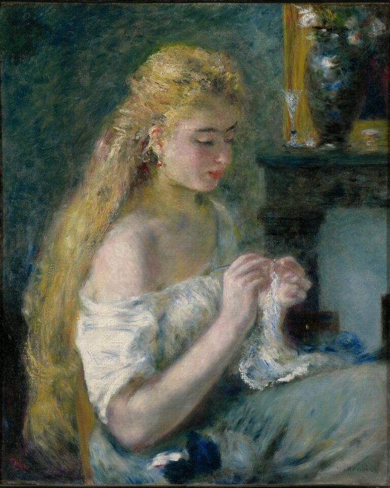 Jeune femme cousant – Pierre-Auguste Renoir Pierre-Auguste Renoir