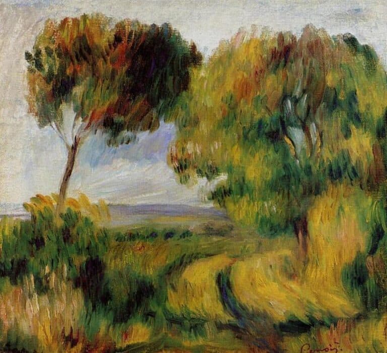 Paysage Breton Arbres et Maure – Pierre-Auguste Renoir Pierre-Auguste Renoir