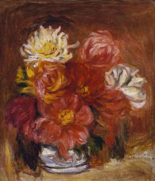 Dahlia, vers 1890 – Pierre-Auguste Renoir Pierre-Auguste Renoir