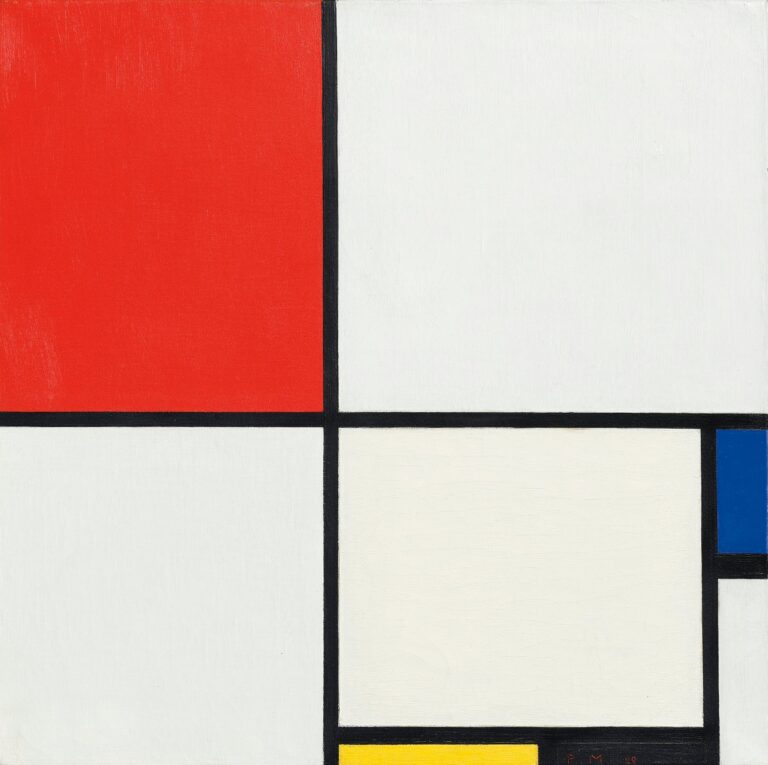 Composition III avec rouge bleu jaune et noir – Mondrian Piet Mondrian