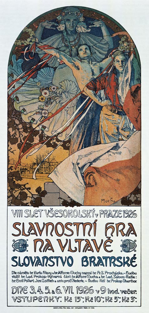 8ème festival Sokol à Prague – Mucha Alphonse Mucha