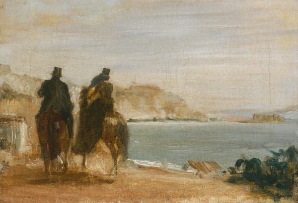 Promenade au bord de la mer – Edgar Degas Edgar Degas