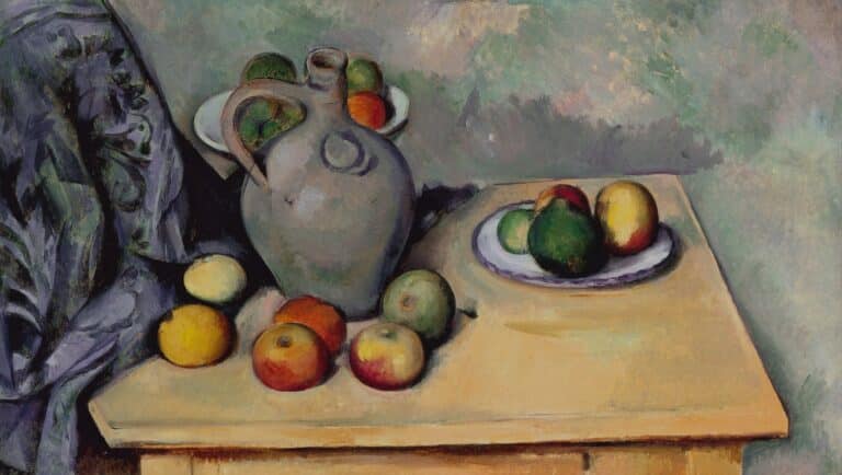 Nature morte avec une draperie bleue – Paul Cézanne Paul Cézanne