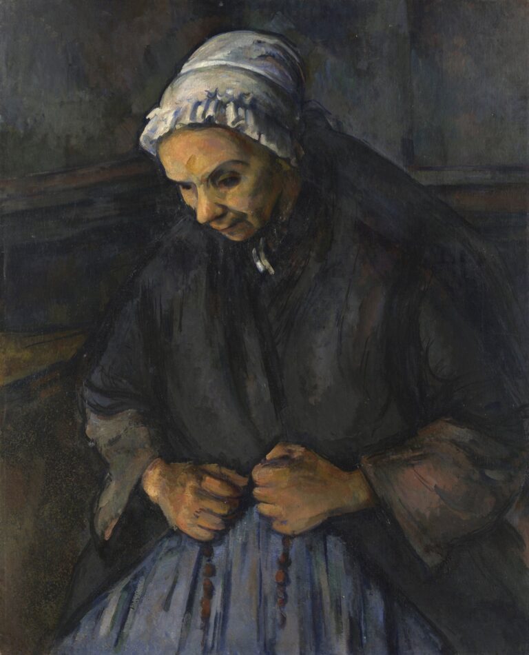 Femme âgée avec un rosaire – Paul Cézanne Paul Cézanne