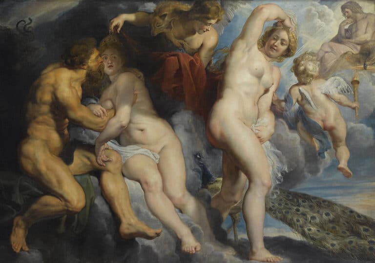 Ixion, roi des Lapithes, trompé par Junon qu’il voulait séduire – Peter Paul Rubens Peter Paul Rubens