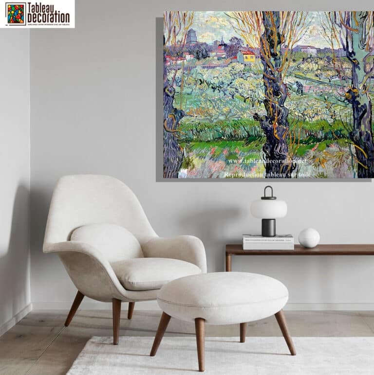 Verger en fleur avec vue d’Arles – Van Gogh Vincent Van Gogh 5