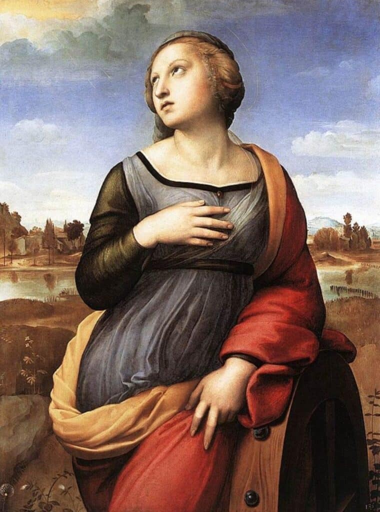 Sainte Catherine d’Alexandrie – Raphaël (peintre) Raffaello Sanzio