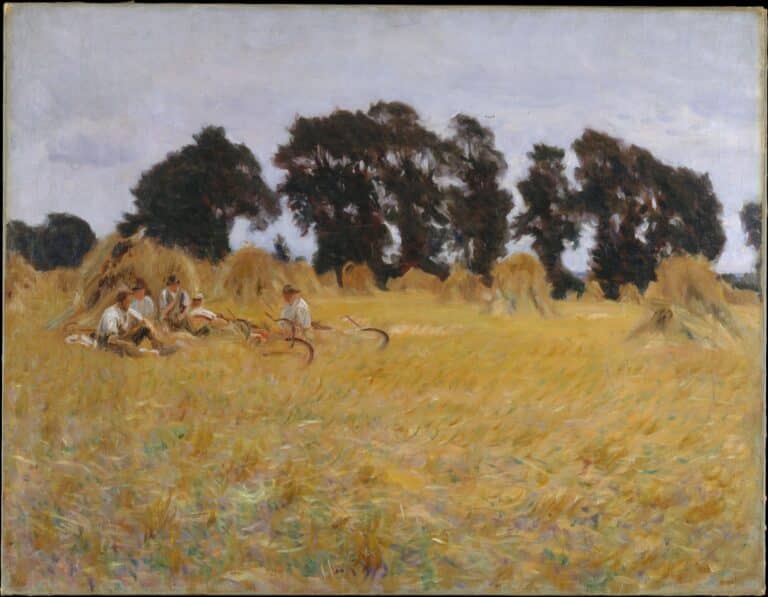 Moissonneurs se reposant dans un champ de blé – John Singer Sargent John Singer Sargent